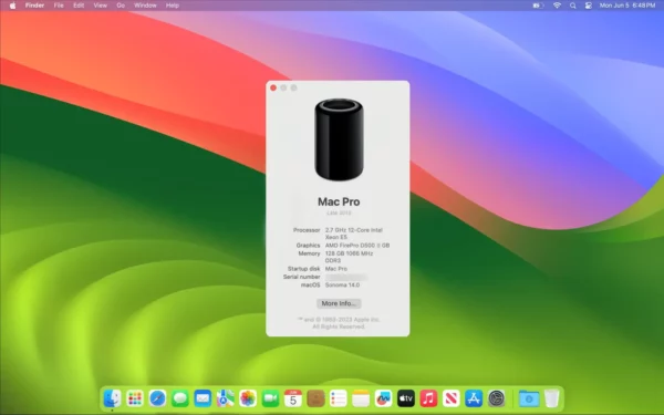 Mac Pro - 2013 - A1481 - 12N - Imagen 8
