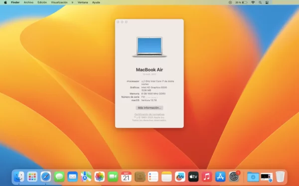 MacBook Air 13" - 2017 - A1466 - i7 - Image 7